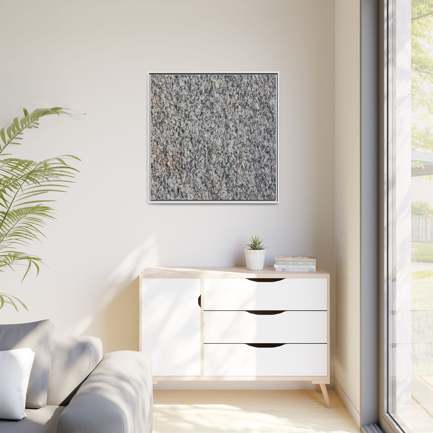 Crystalline Fusion - Unique Stretched Canvas Wall Art