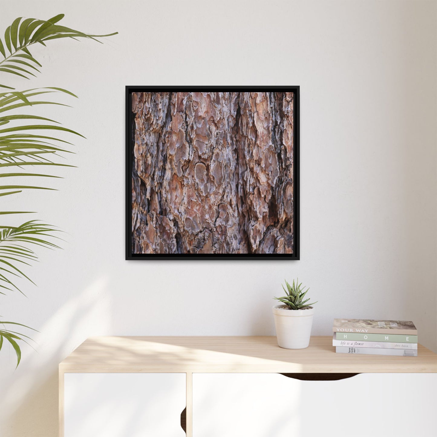 Woody Layers - Unique Stretched Canvas Wall Art