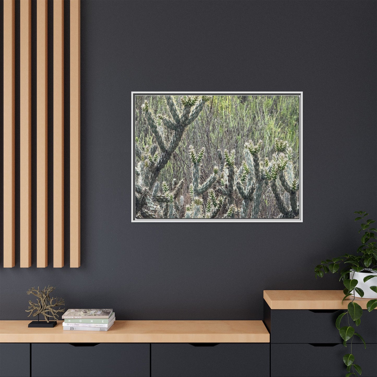 Prickly Paradise - Unique Stretched Canvas Wall Art