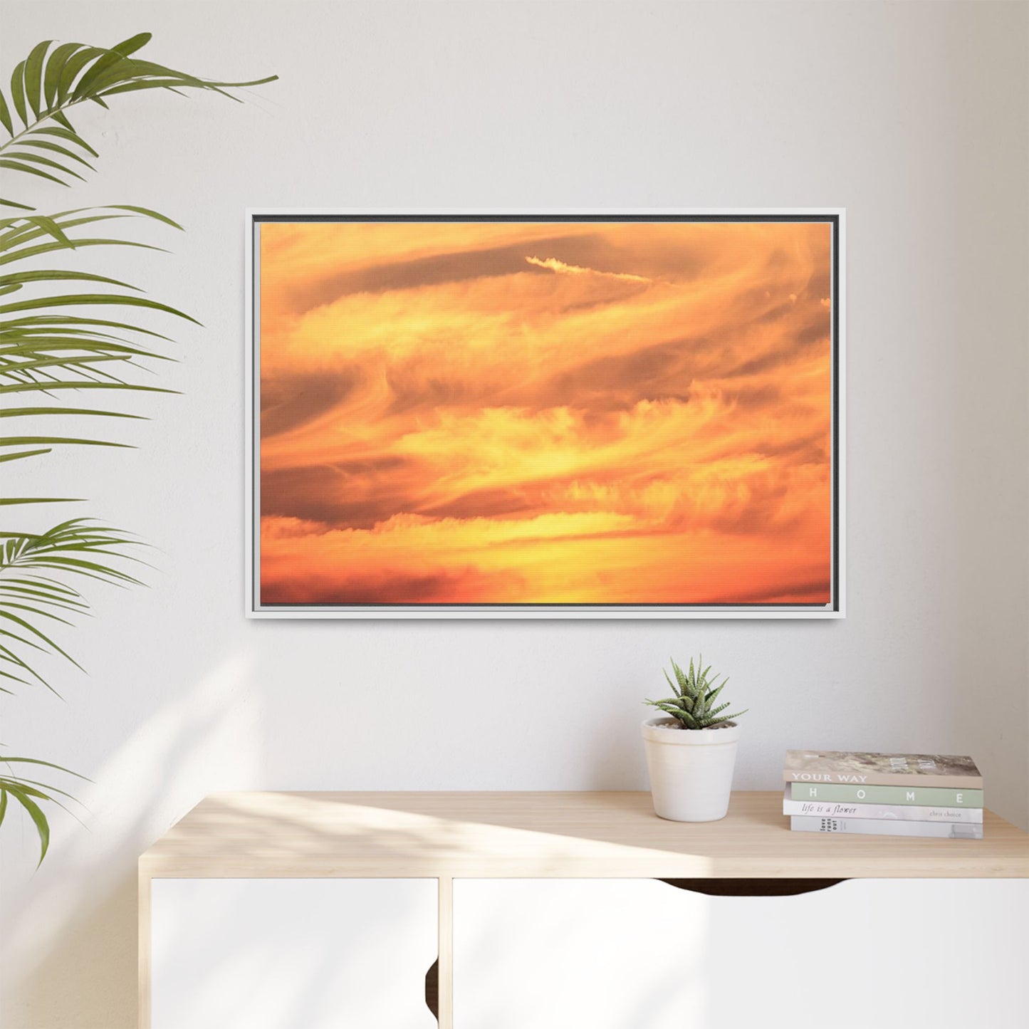 Burning Skies - Unique Stretched Canvas Wall Art