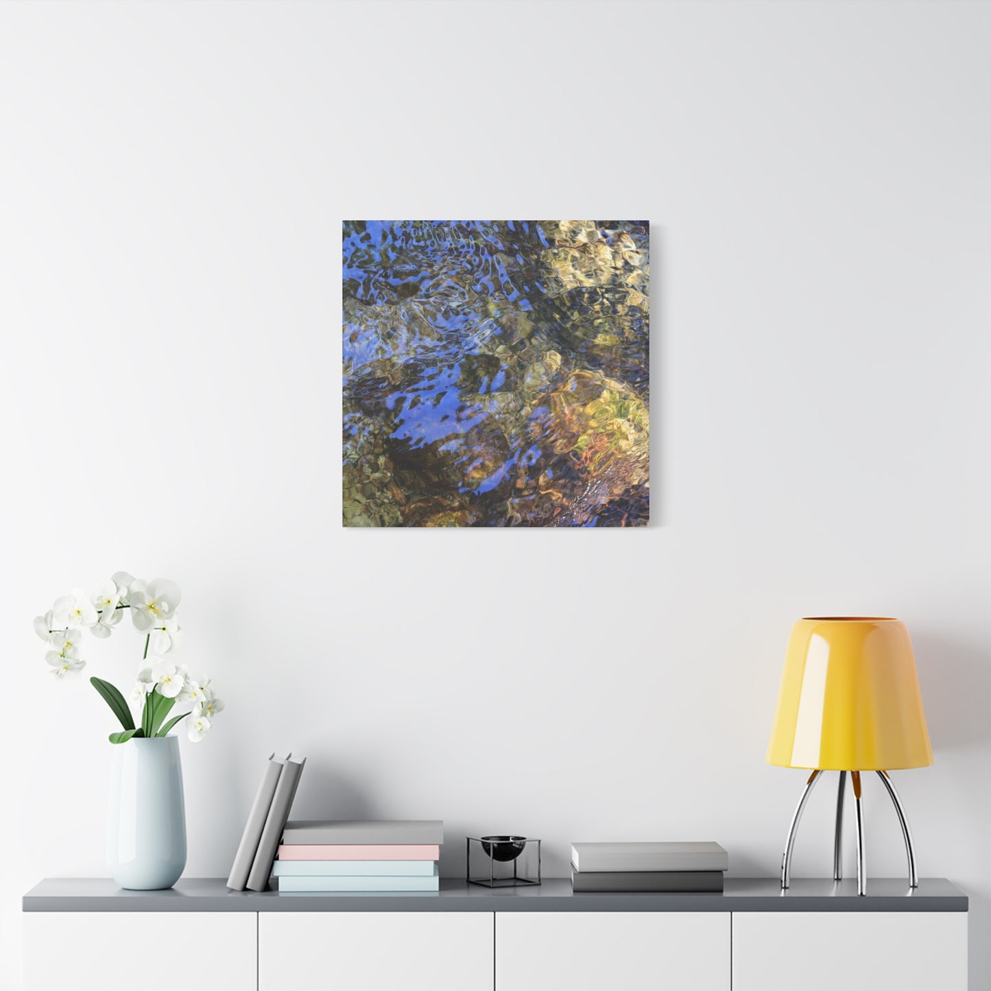 Azure Fragments - Unique Frameless Canvas Wall Art