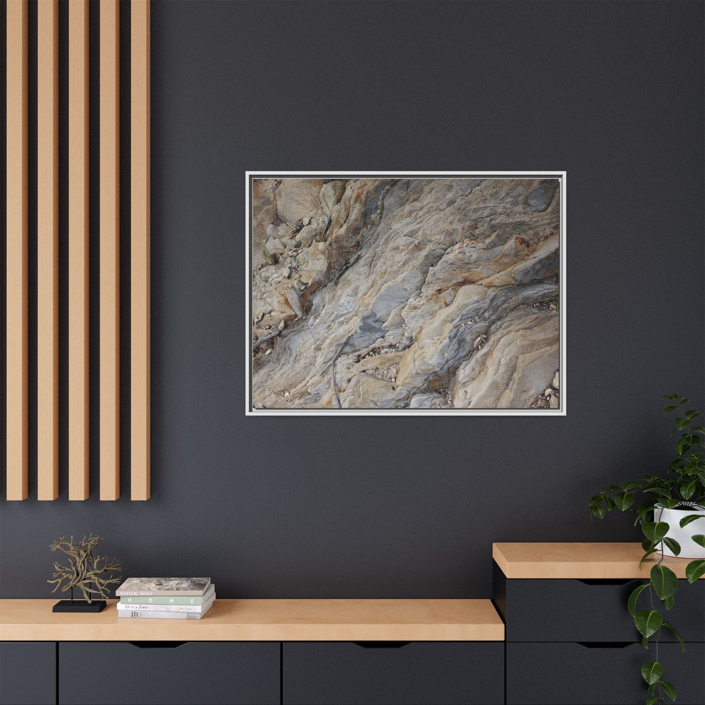 Layers of Earth's History - Unique Stretched Canvas Wall Art