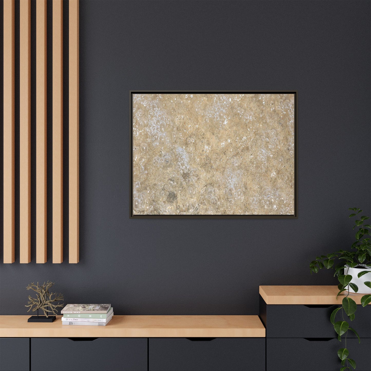 Bubbling Sand - Unique Stretched Canvas Wall Art