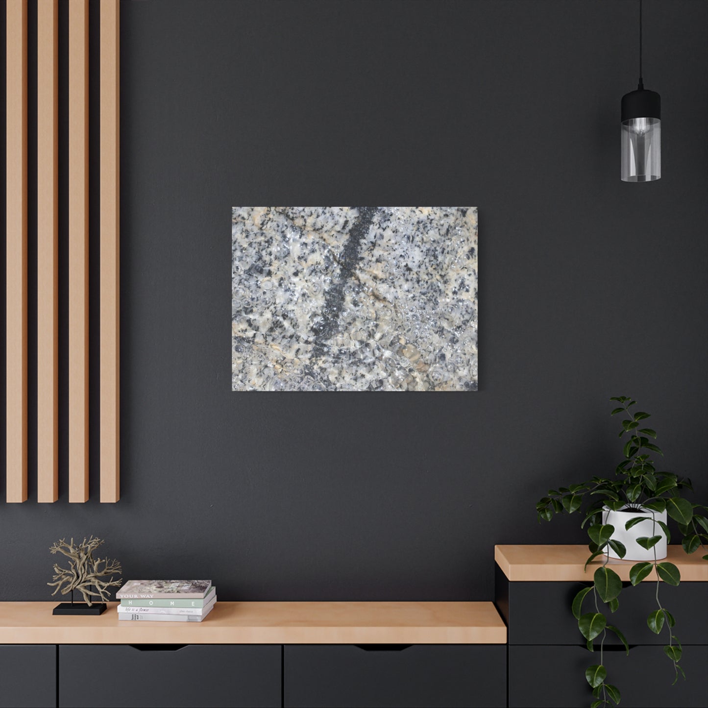 Crystalline Bubbles - Unique Frameless Canvas Wall Art
