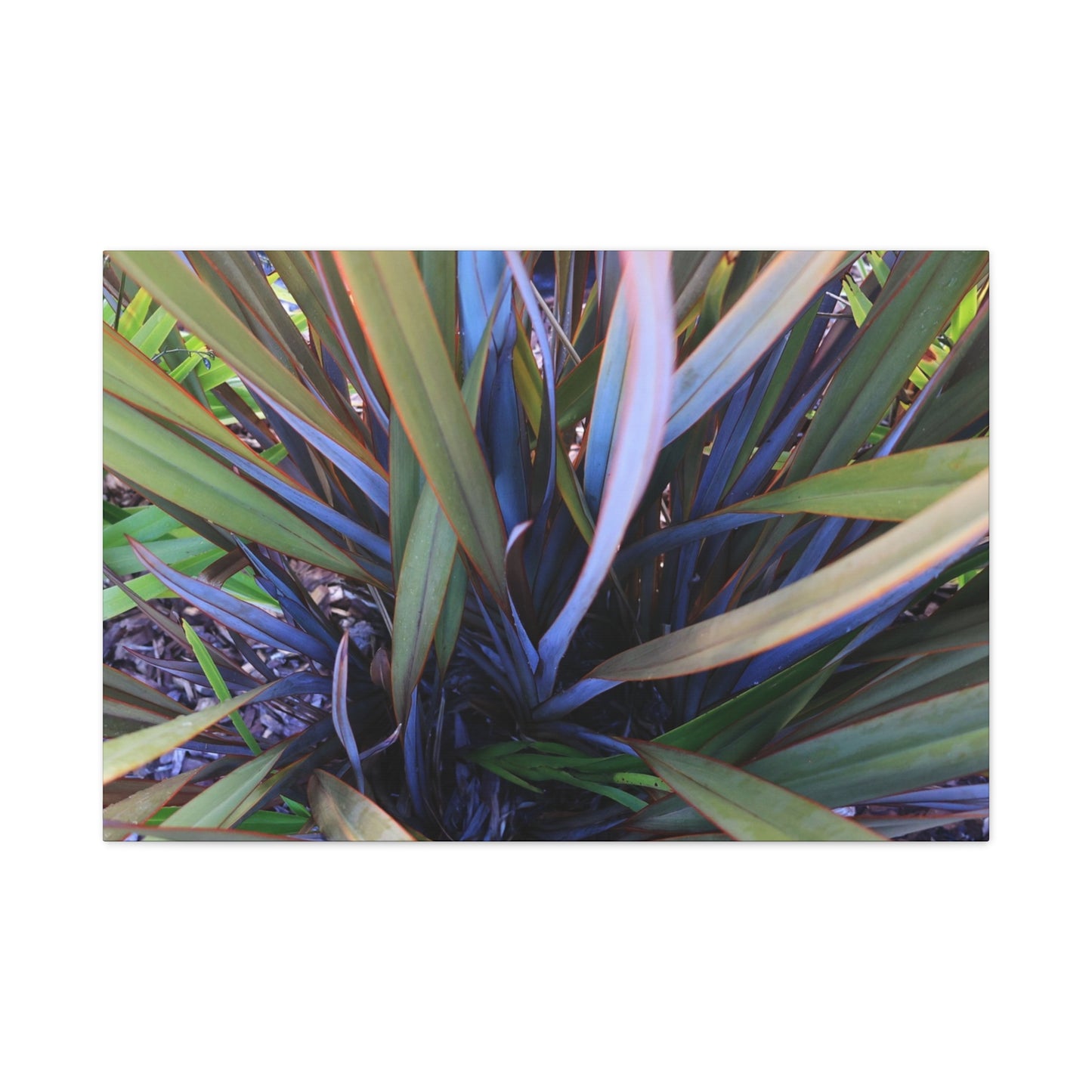 Twisted Blades of Verdant Symphony - Unique Frameless Canvas Wall Art
