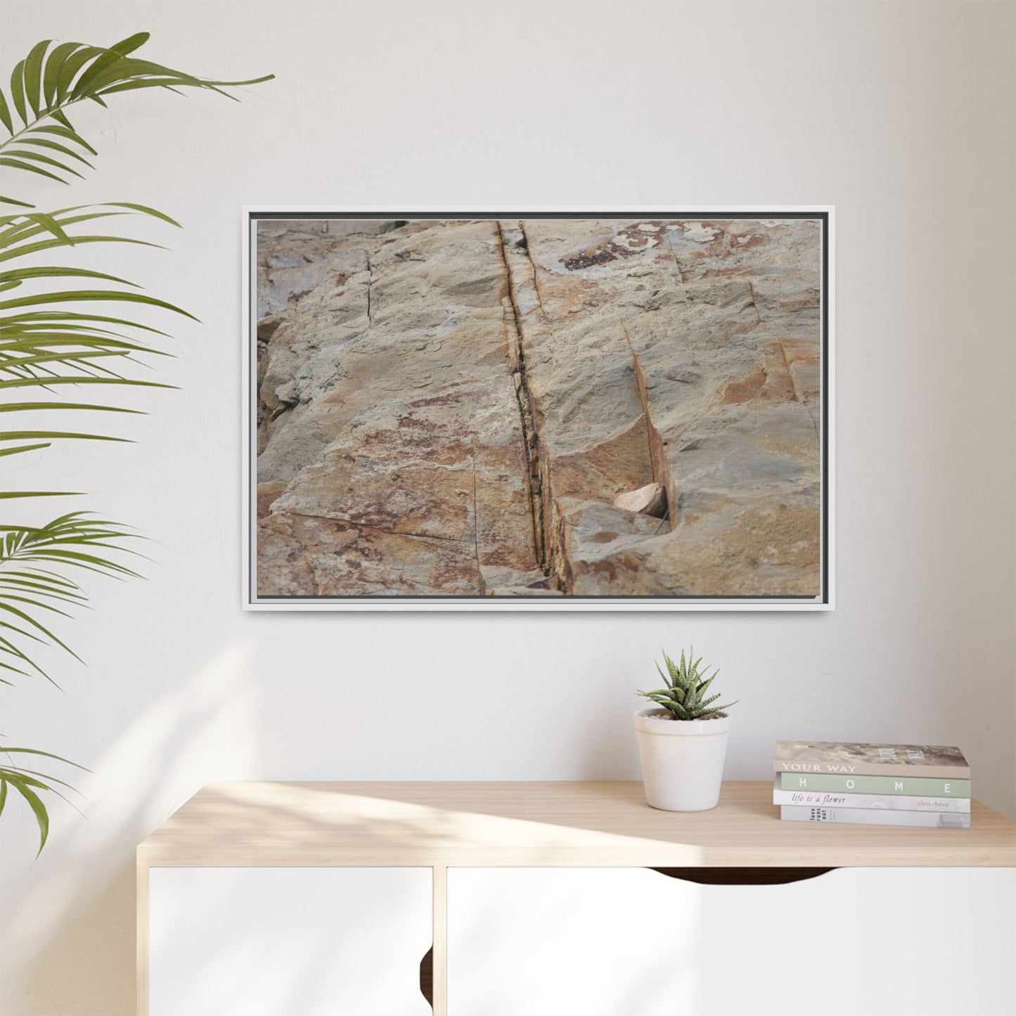Sedimentary Symphony - Unique Stretched Canvas Wall Art