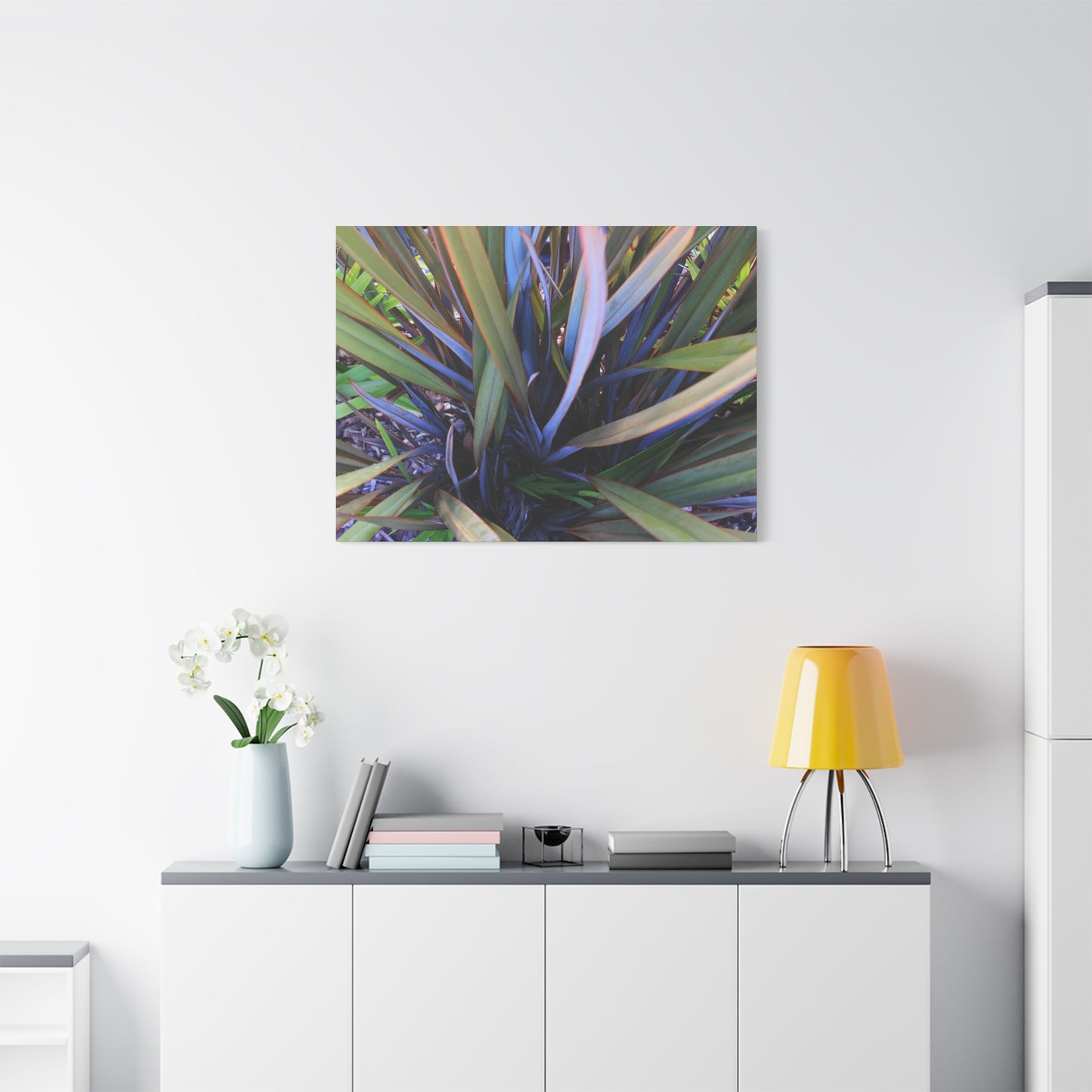Twisted Blades of Verdant Symphony - Unique Frameless Canvas Wall Art