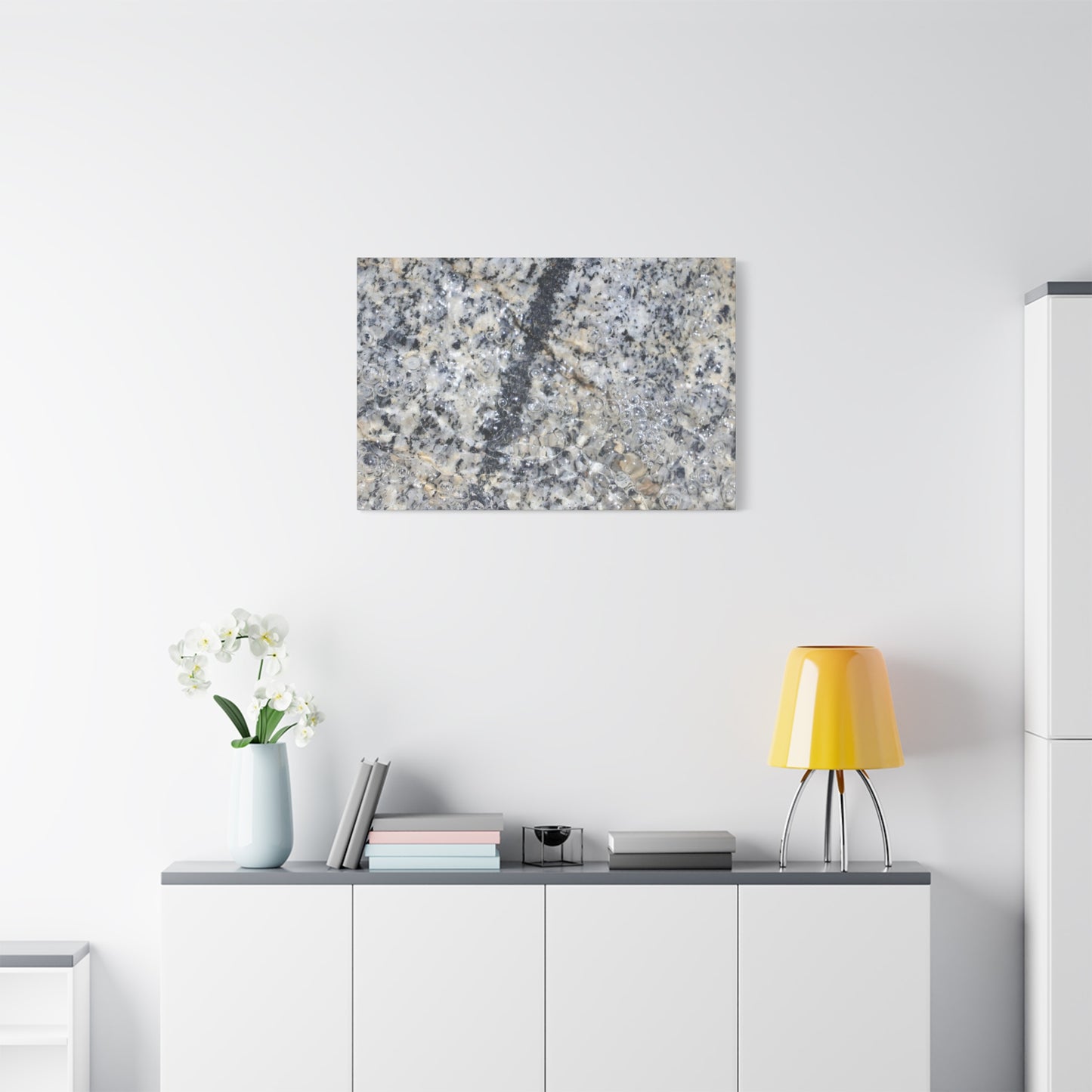 Crystalline Bubbles - Unique Frameless Canvas Wall Art