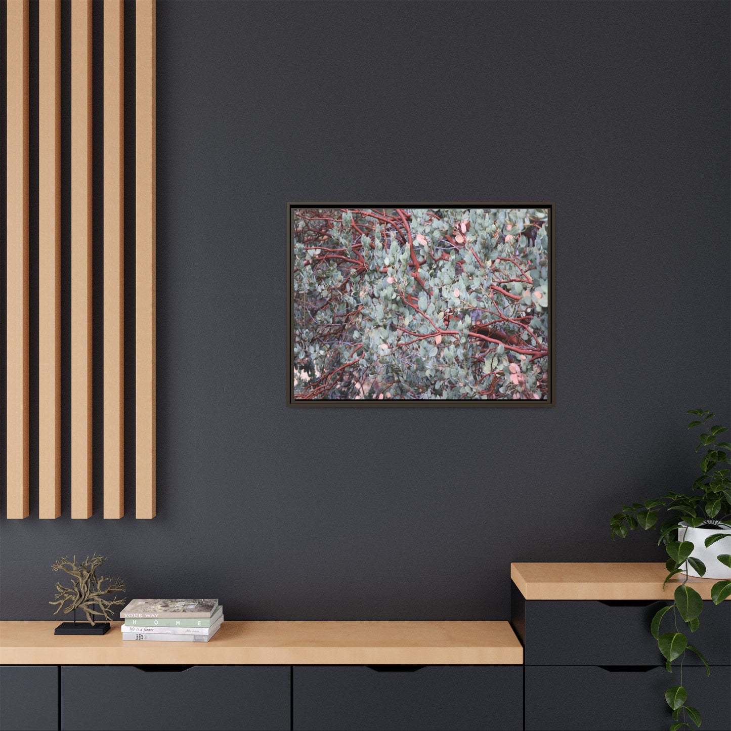 Whispers of Sage - Unique Stretched Canvas Wall Art