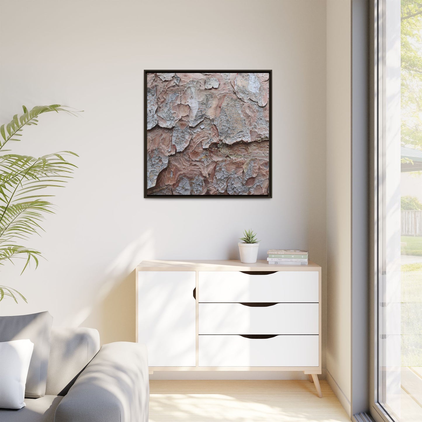 Flaking Serenity - Unique Stretched Canvas Wall Art