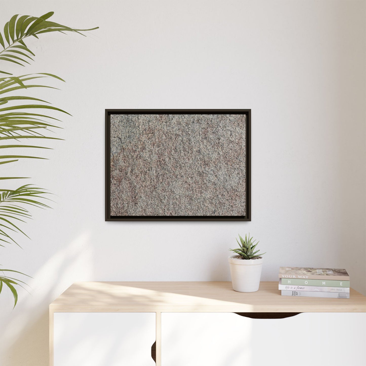 Granular Whispers - Unique Stretched Canvas Wall Art