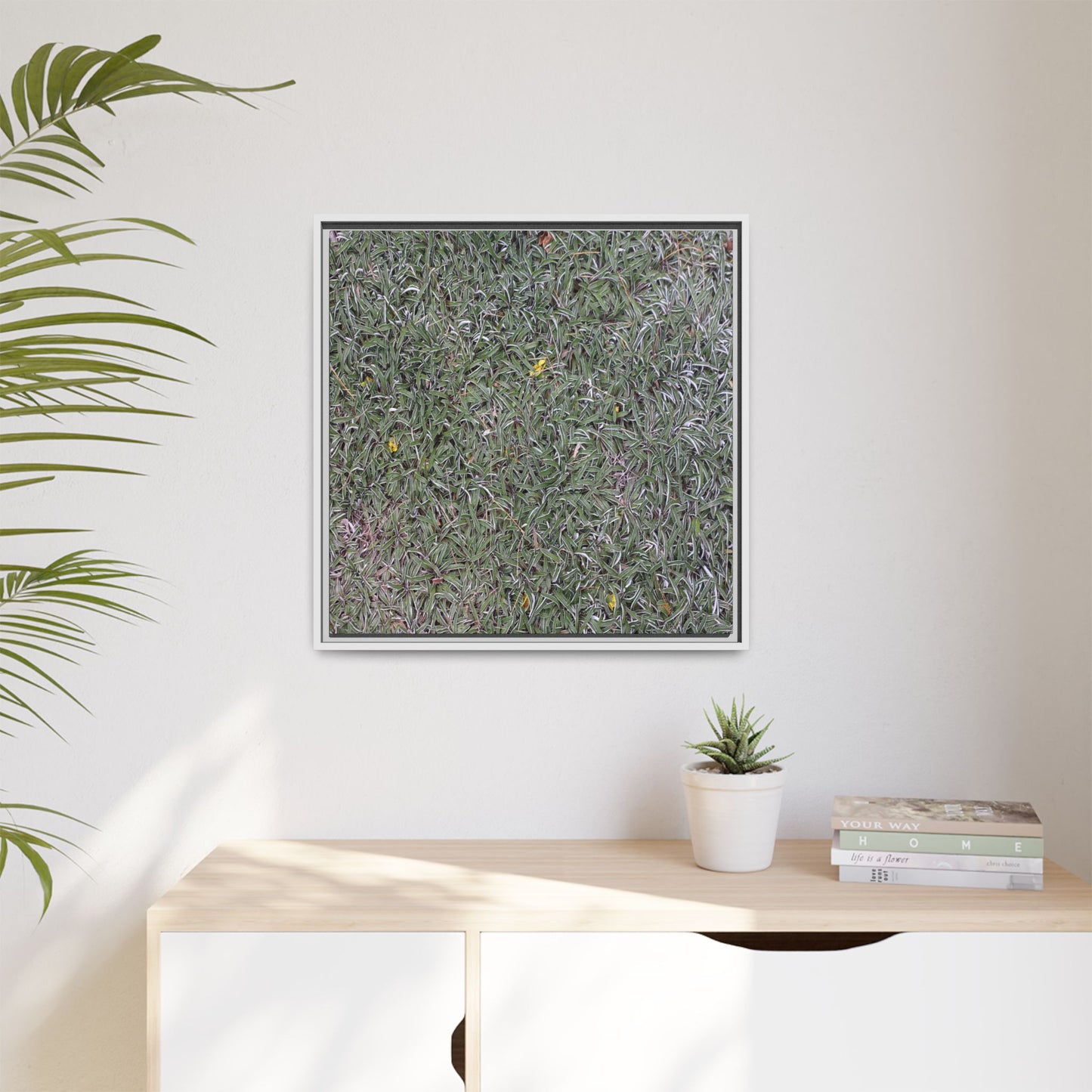 Grassy Texture - Unique Stretched Canvas Wall Art