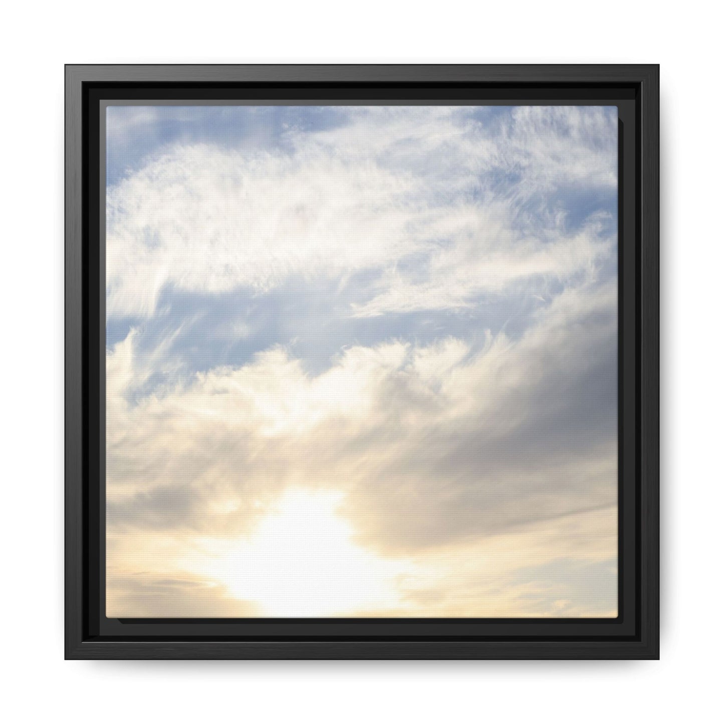 Sky's Ethereal Whisper - Unique Stretched Canvas Wall Art