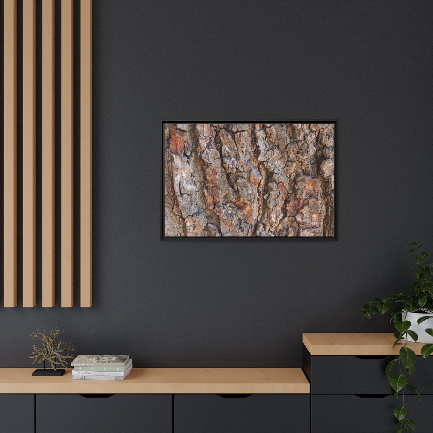 Tree's Timeworn Tale - Unique Stretched Canvas Wall Art