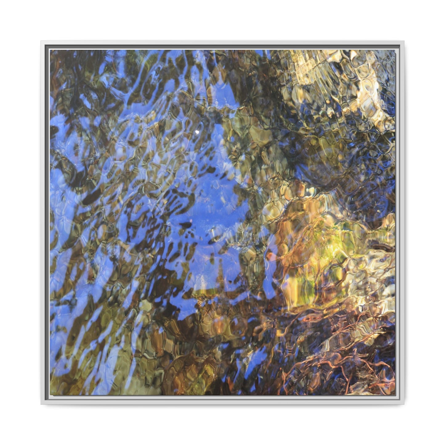 Watery Kaleidoscope - Unique Stretched Canvas Wall Art
