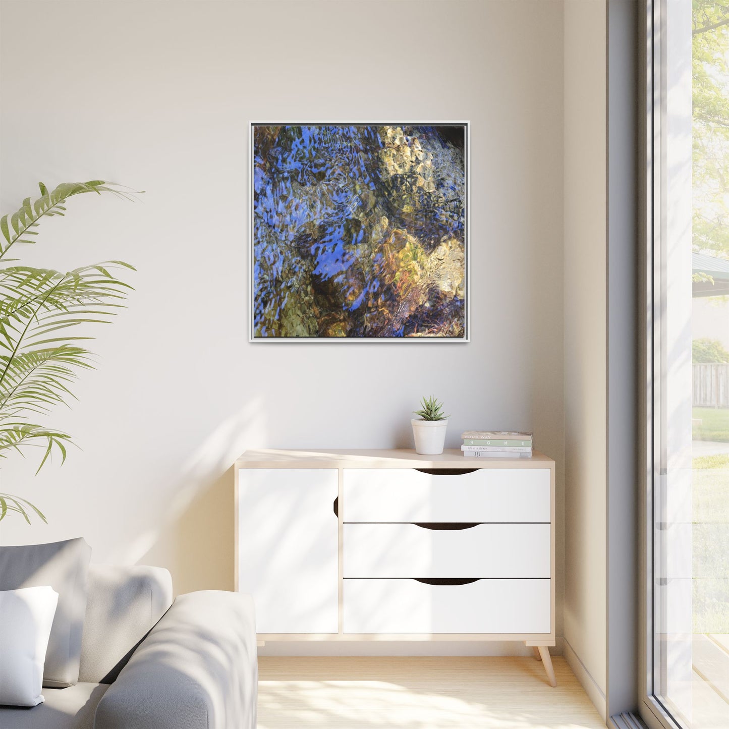 Aquatic Kaleidoscope - Unique Stretched Canvas Wall Art