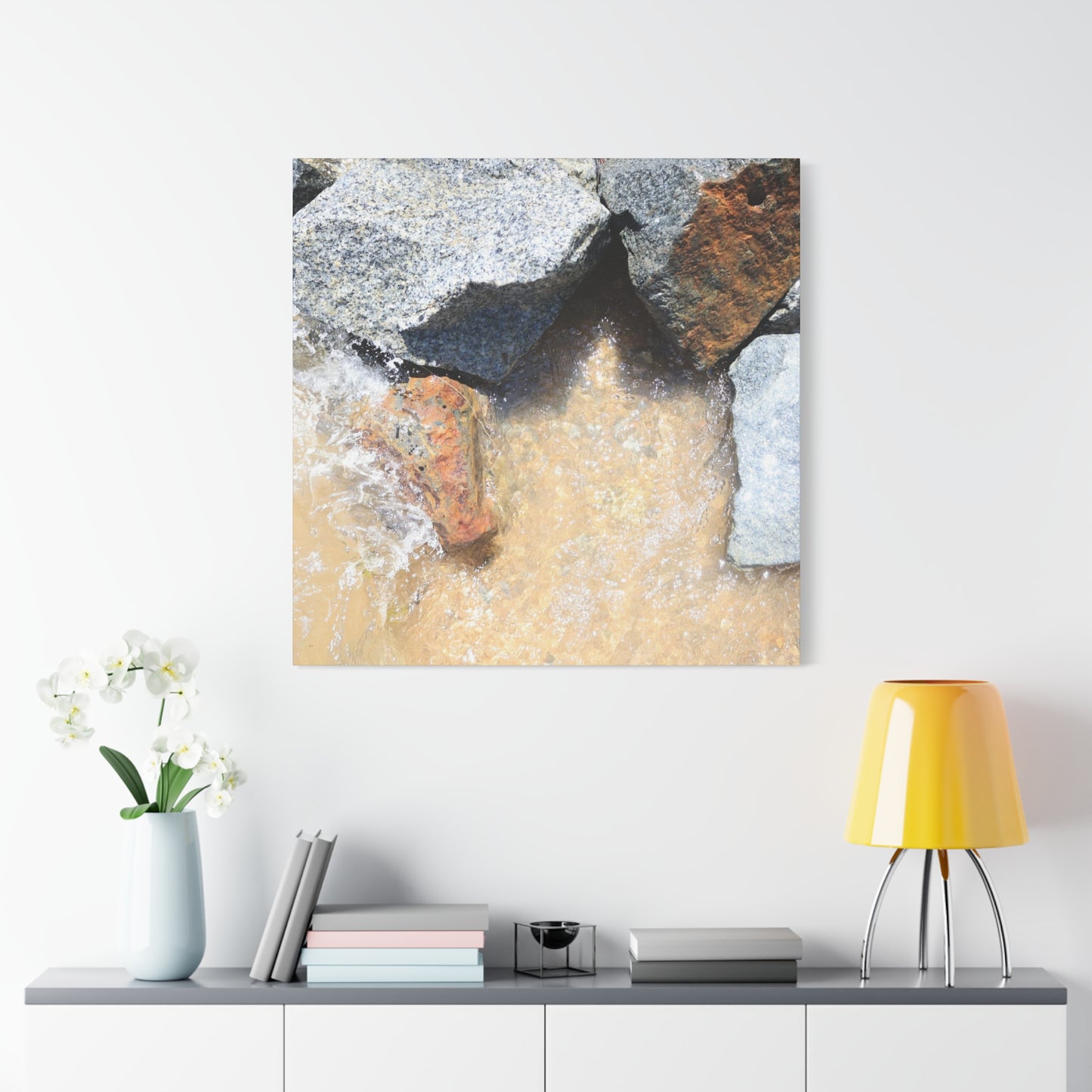 Rocky Embrace - Unique Frameless Canvas Wall Art