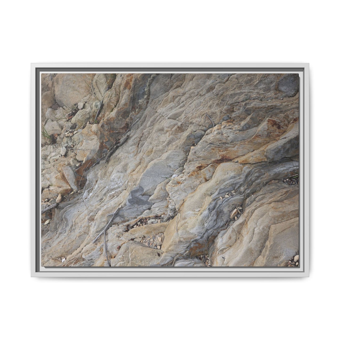 Layers of Earth's History - Unique Stretched Canvas Wall Art