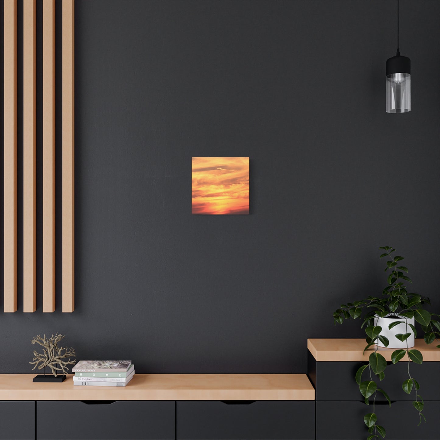 Golden Whispers - Unique Frameless Canvas Wall Art