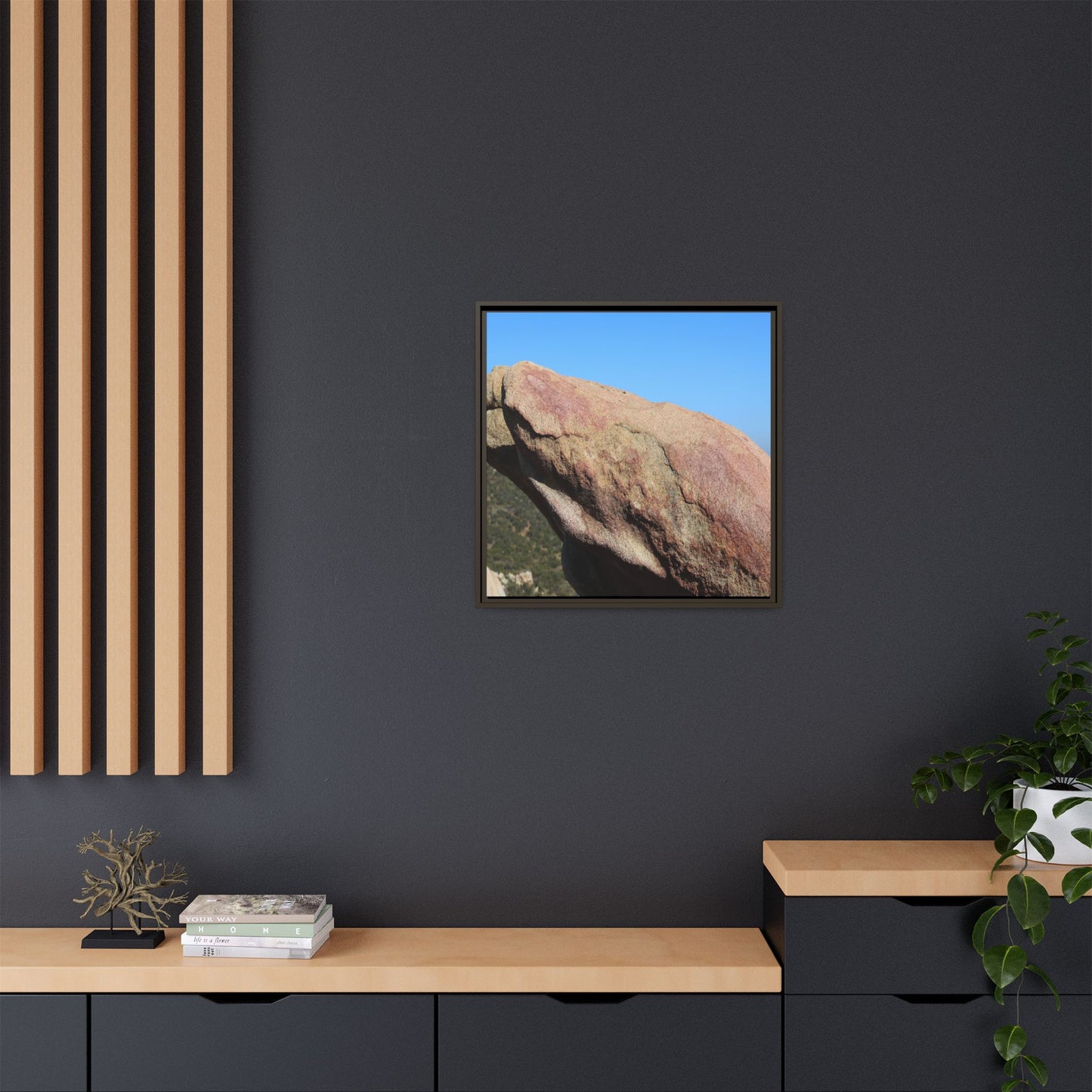 Sleeping Stone - Unique Stretched Canvas Wall Art
