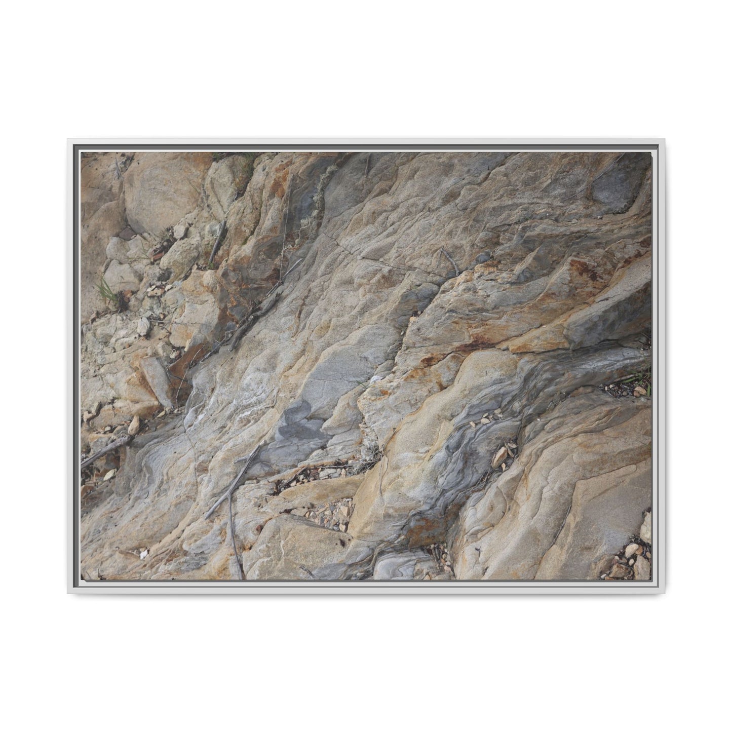 Layers of Earth's History - Unique Stretched Canvas Wall Art