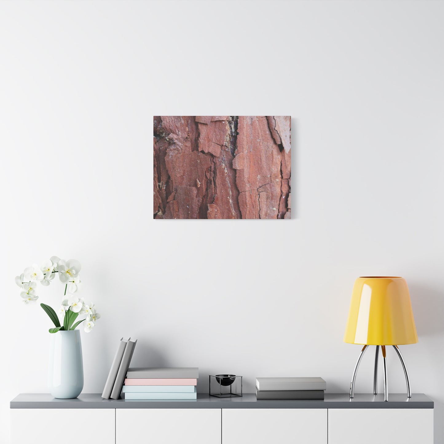 Crimson Fissures - Unique Frameless Canvas Wall Art