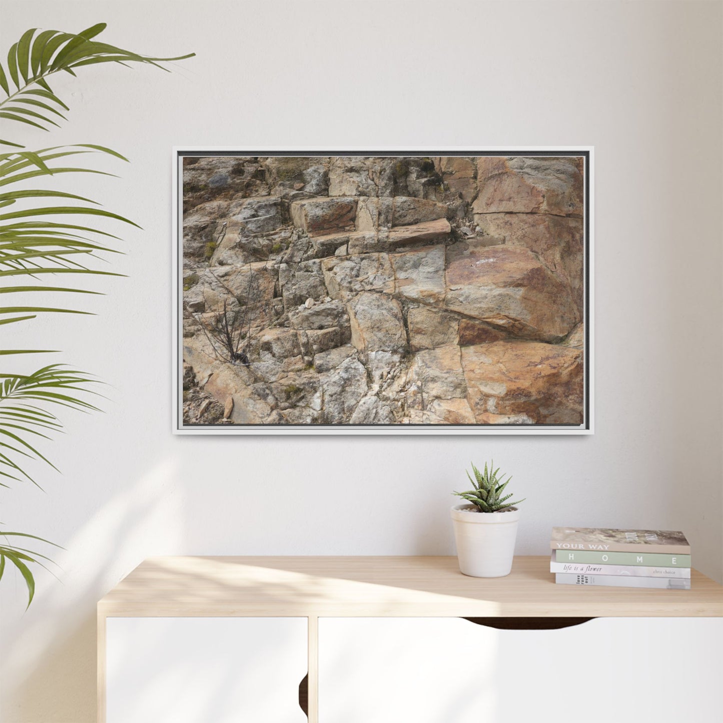Sandstone Symphony - Unique Stretched Canvas Wall Art
