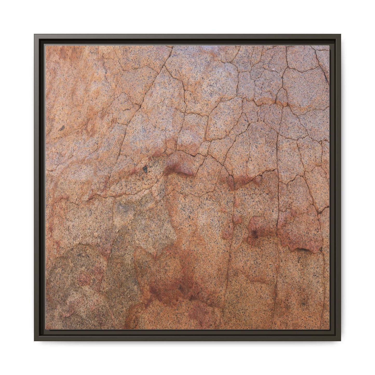 Russet Fissures - Unique Stretched Canvas Wall Art