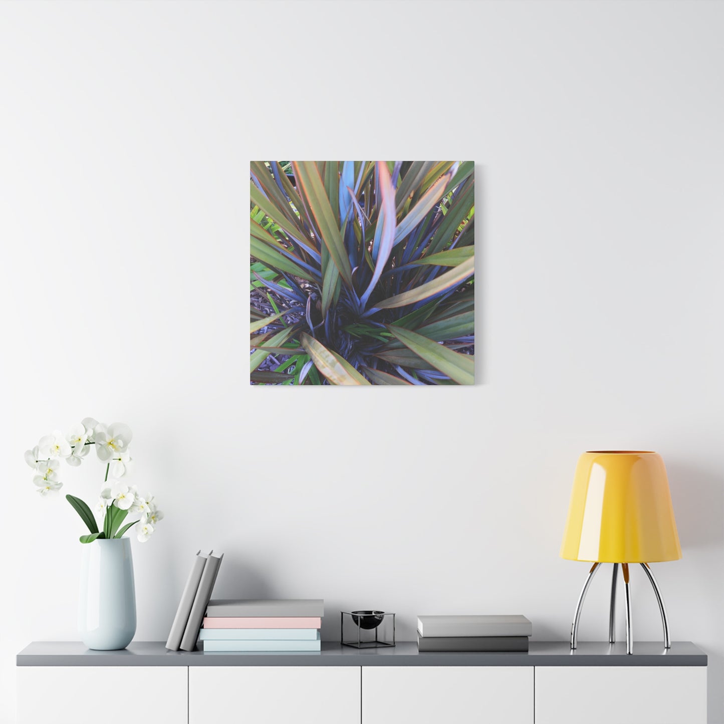 Twisted Blades of Verdant Symphony - Unique Frameless Canvas Wall Art
