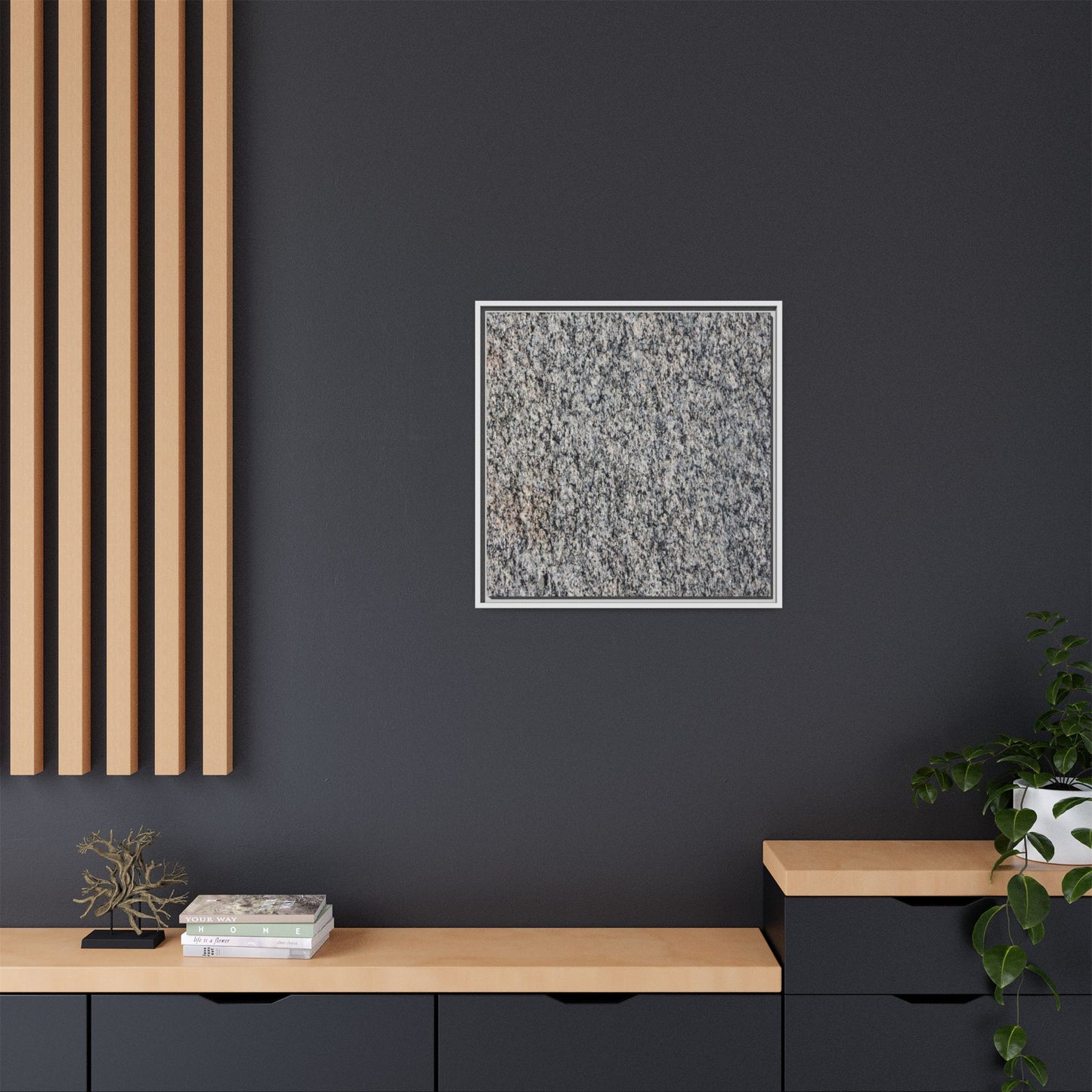 Crystalline Fusion - Unique Stretched Canvas Wall Art