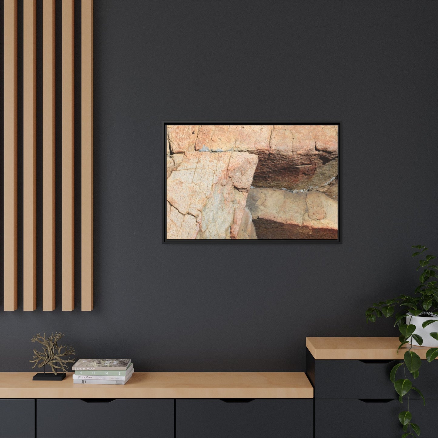 Fractured Stone - Unique Stretched Canvas Wall Art