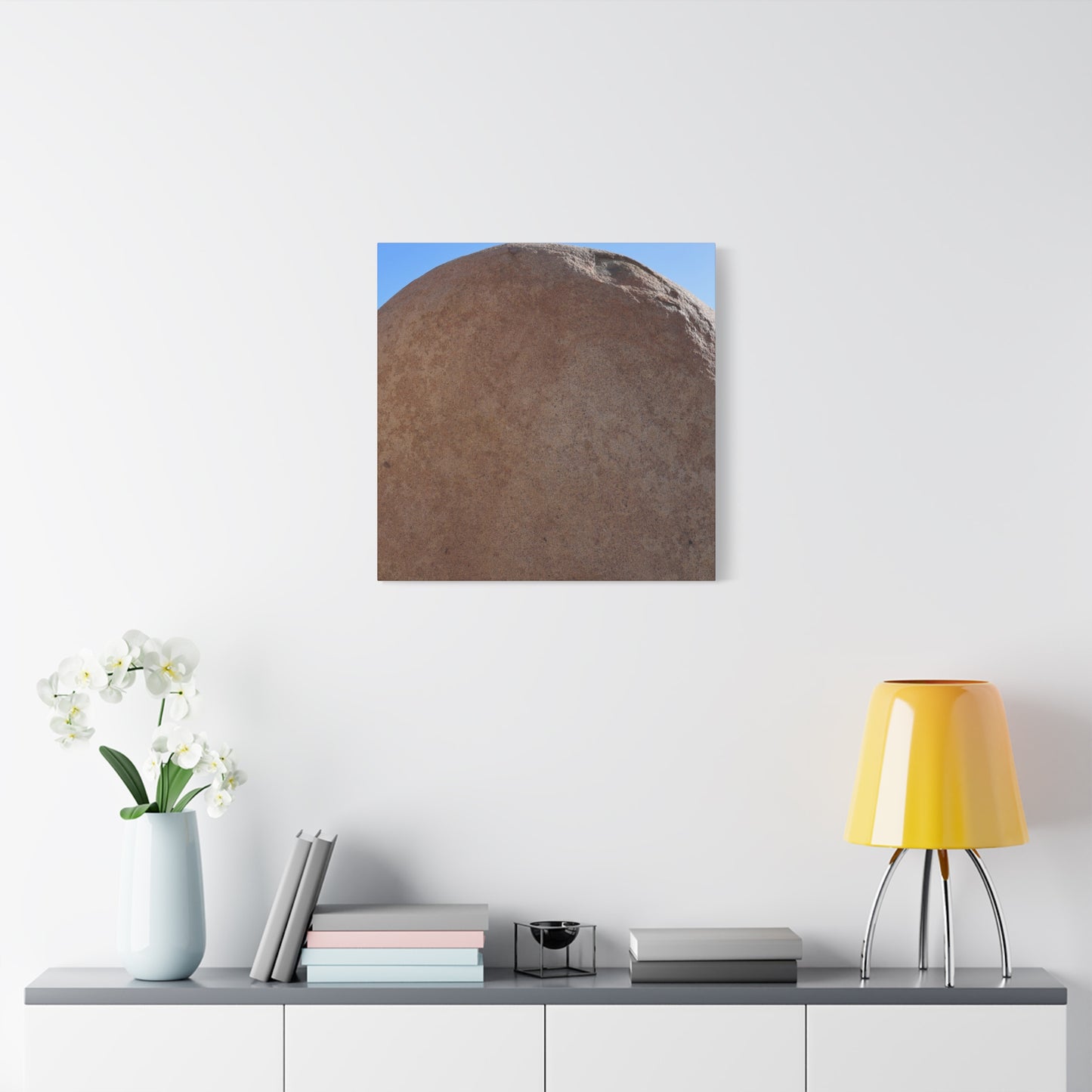 Stone Sphere of Silence - Unique Frameless Canvas Wall Art