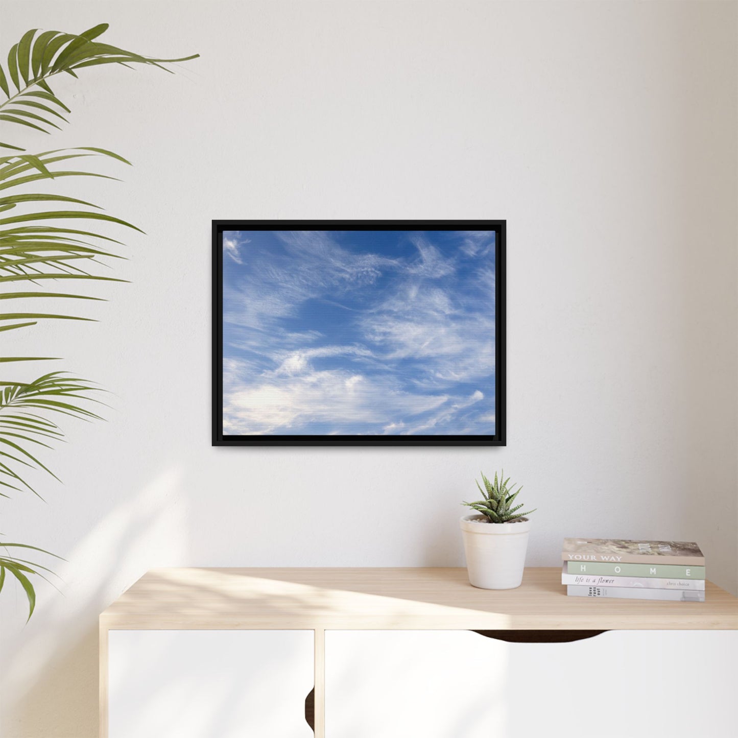 Ethereal Blue Tapestry - Unique Stretched Canvas Wall Art