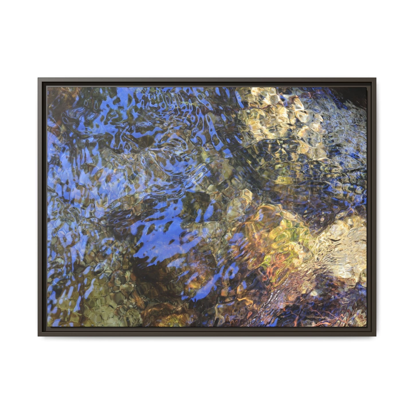 Aquatic Kaleidoscope - Unique Stretched Canvas Wall Art