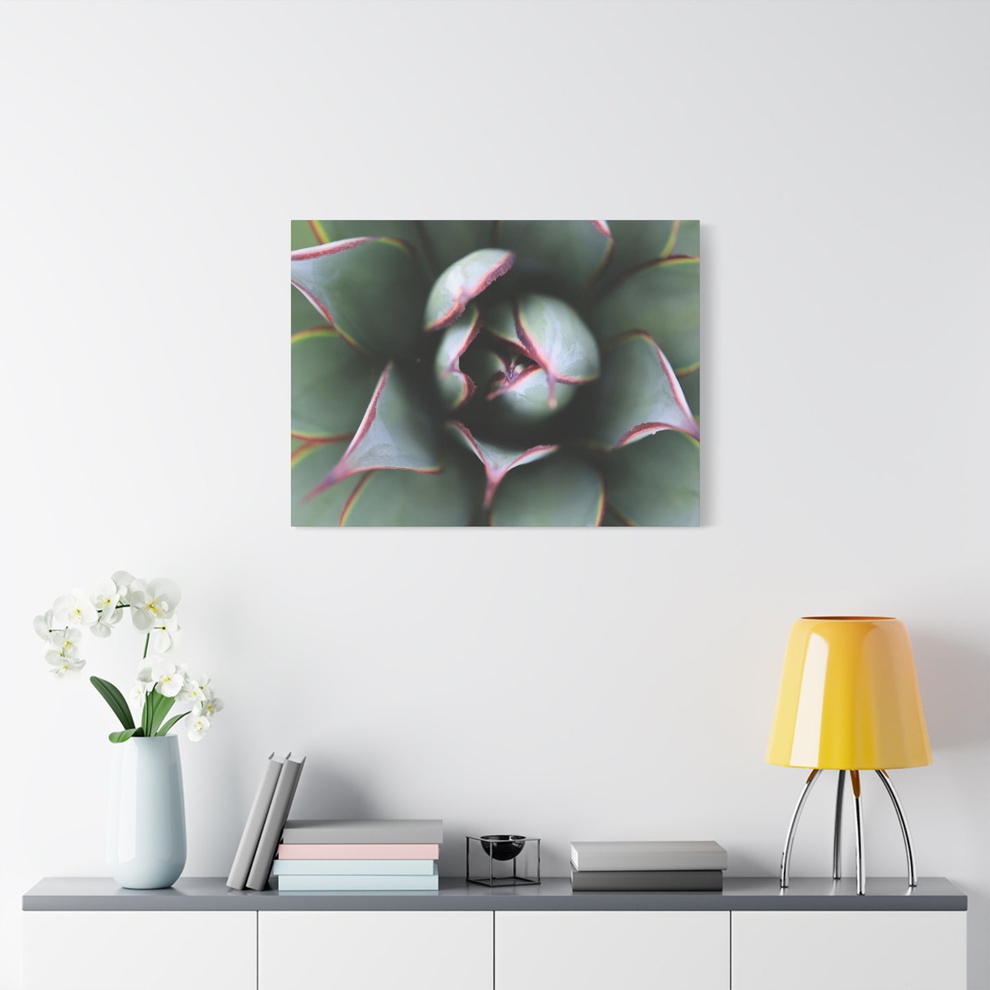 Emerald Spiral - Unique Frameless Canvas Wall Art