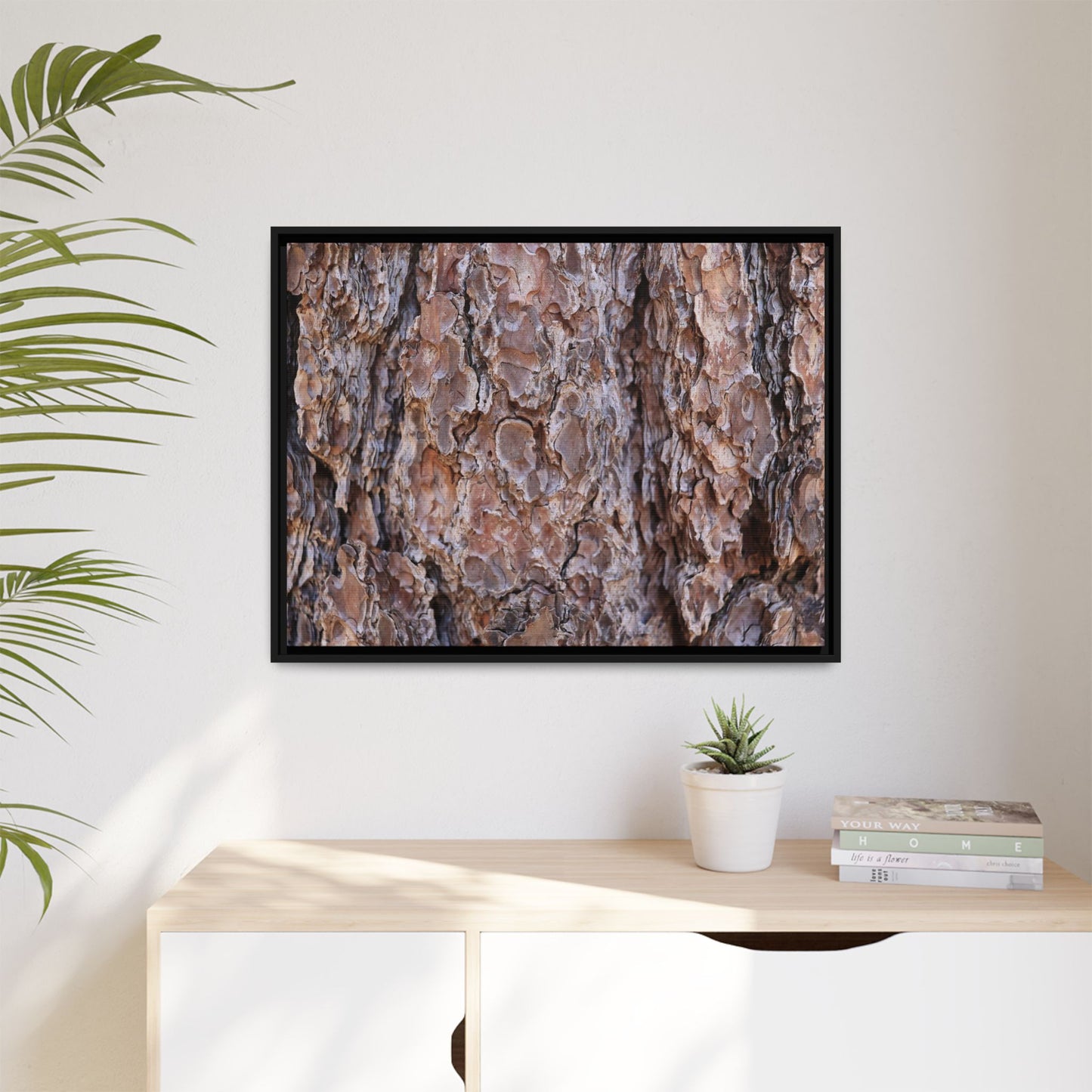 Woody Layers - Unique Stretched Canvas Wall Art