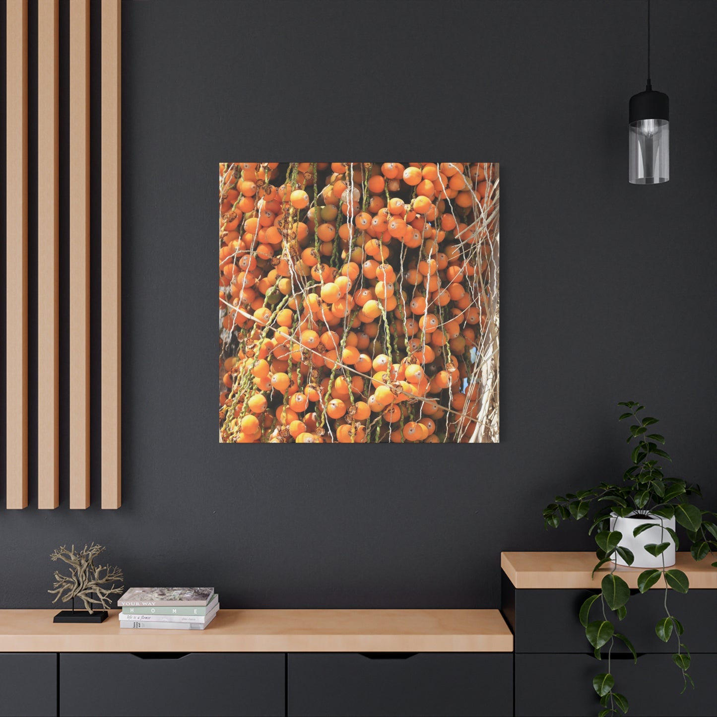 Orange Harvest - Unique Frameless Canvas Wall Art