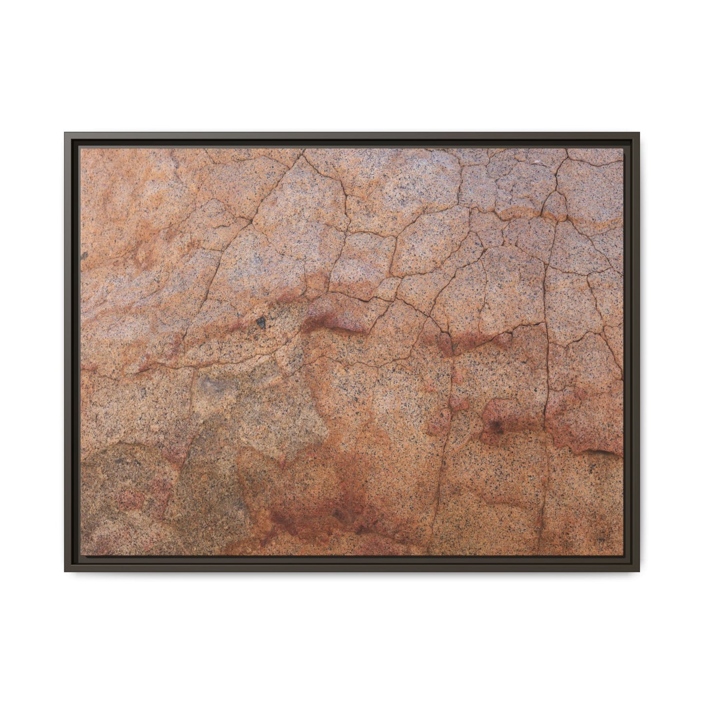 Russet Fissures - Unique Stretched Canvas Wall Art