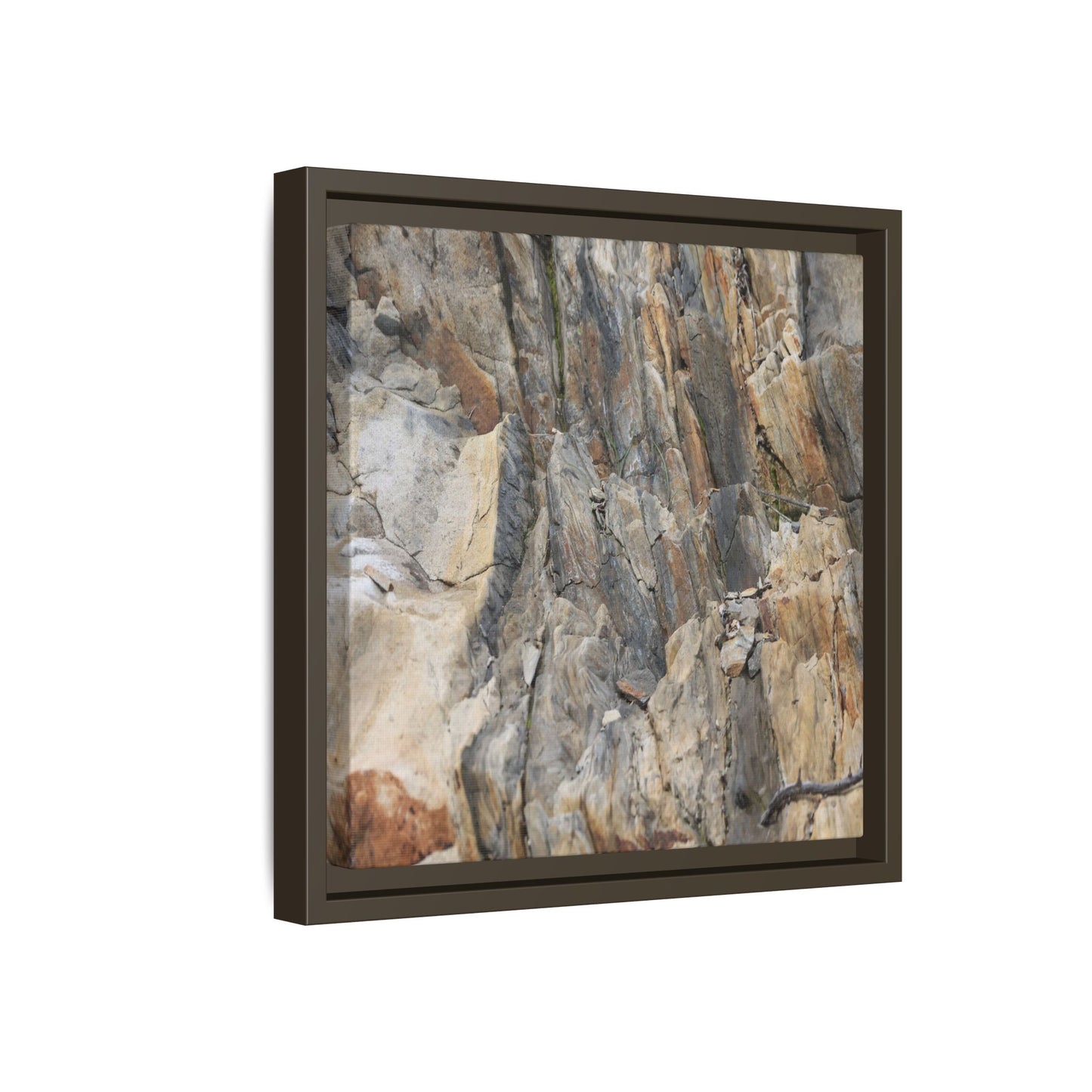 Stone's Silent Symphony - Unique Stretched Canvas Wall Art