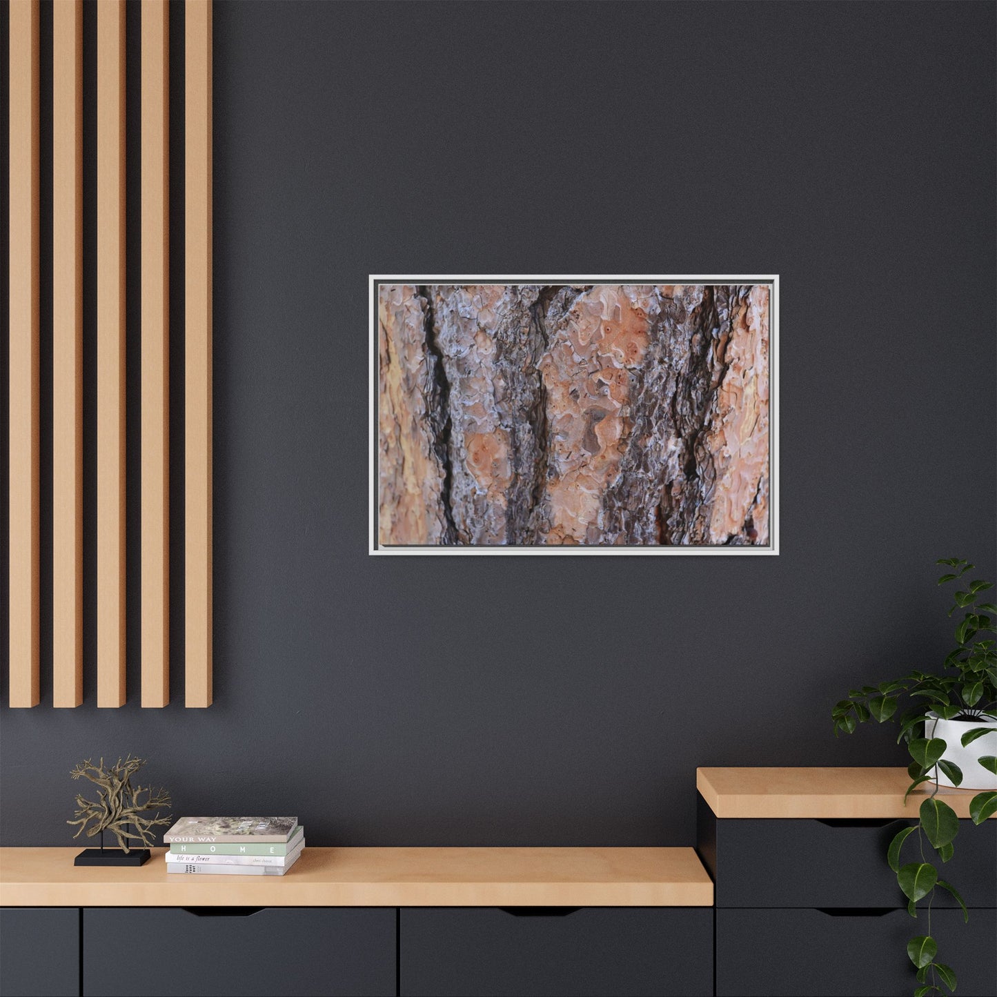 Earthy Embrace - Unique Stretched Canvas Wall Art