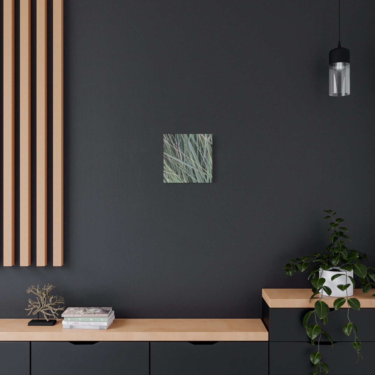 Whispers of Green - Unique Frameless Canvas Wall Art