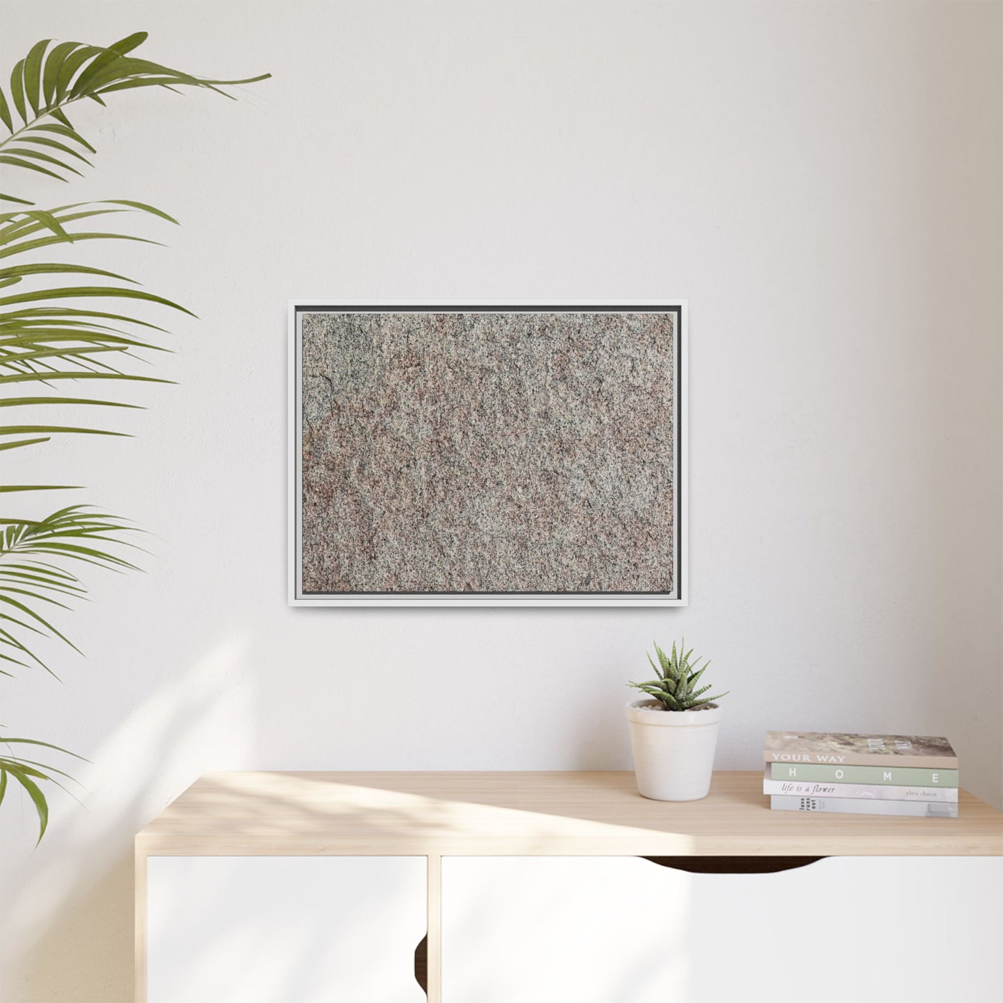 Granular Whispers - Unique Stretched Canvas Wall Art