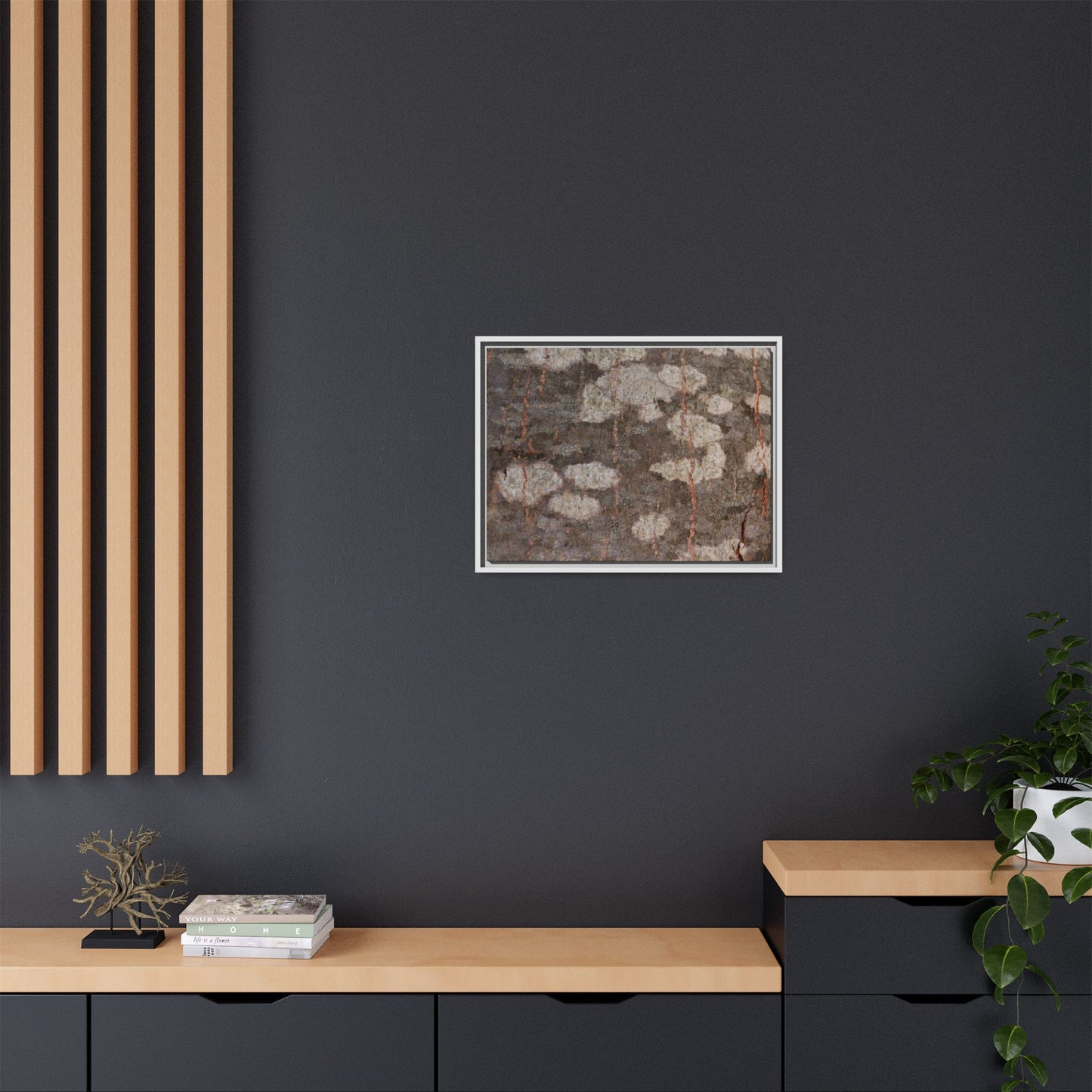 Lichen's Legacy - Unique Stretched Canvas Wall Art