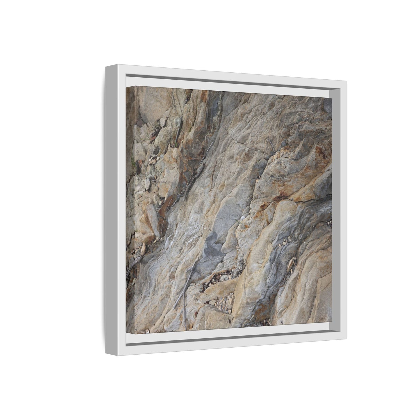 Layers of Earth's History - Unique Stretched Canvas Wall Art