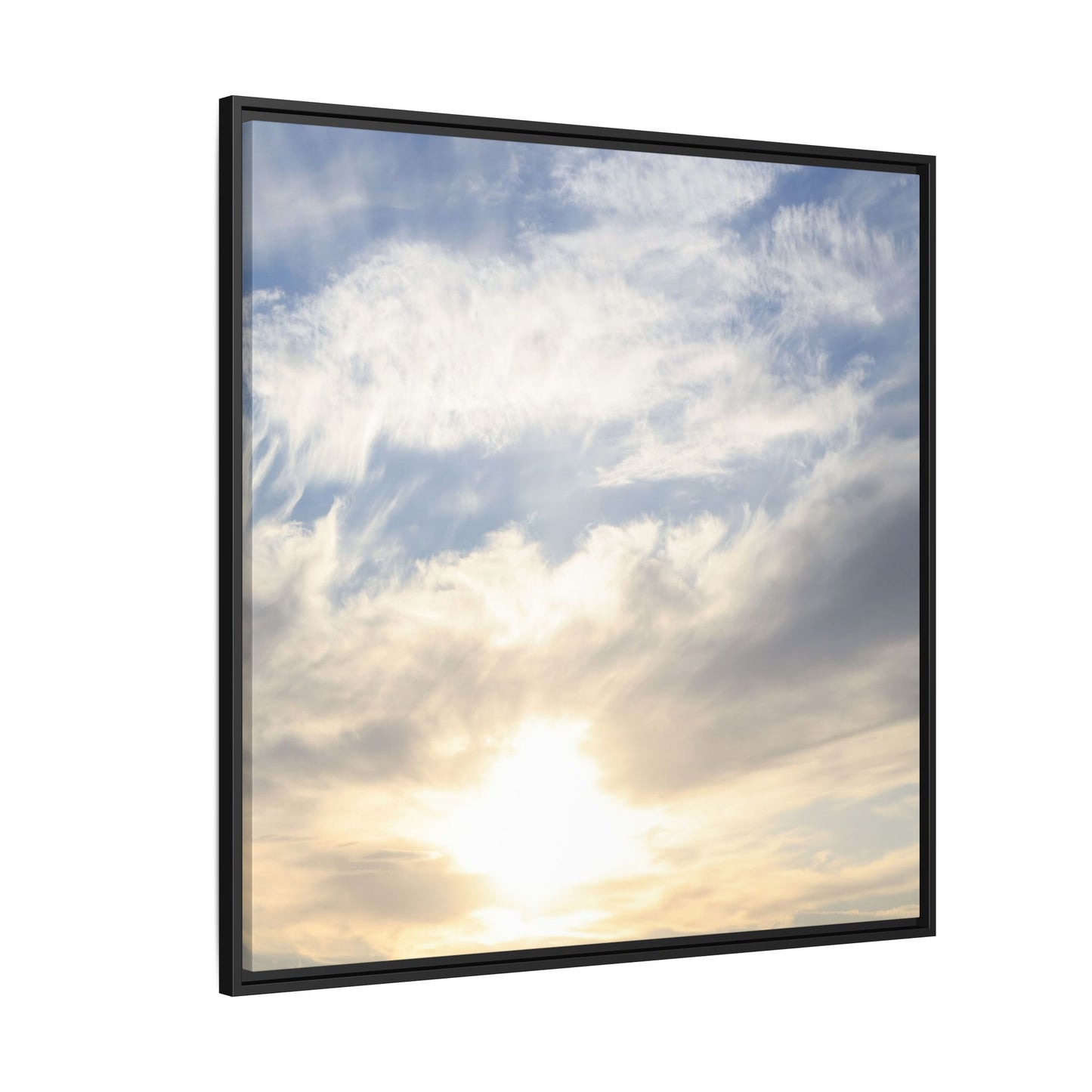 Sky's Ethereal Whisper - Unique Stretched Canvas Wall Art