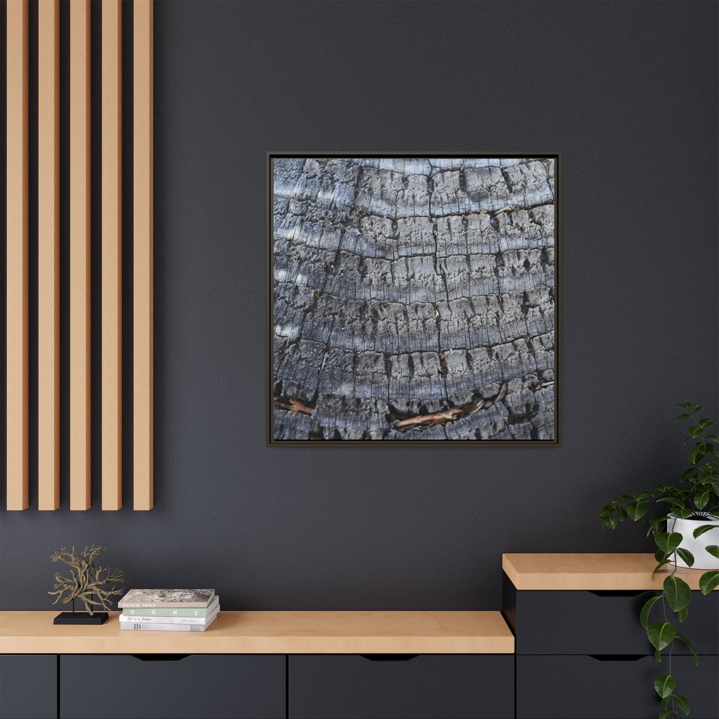 Charred Memories - Unique Stretched Canvas Wall Art