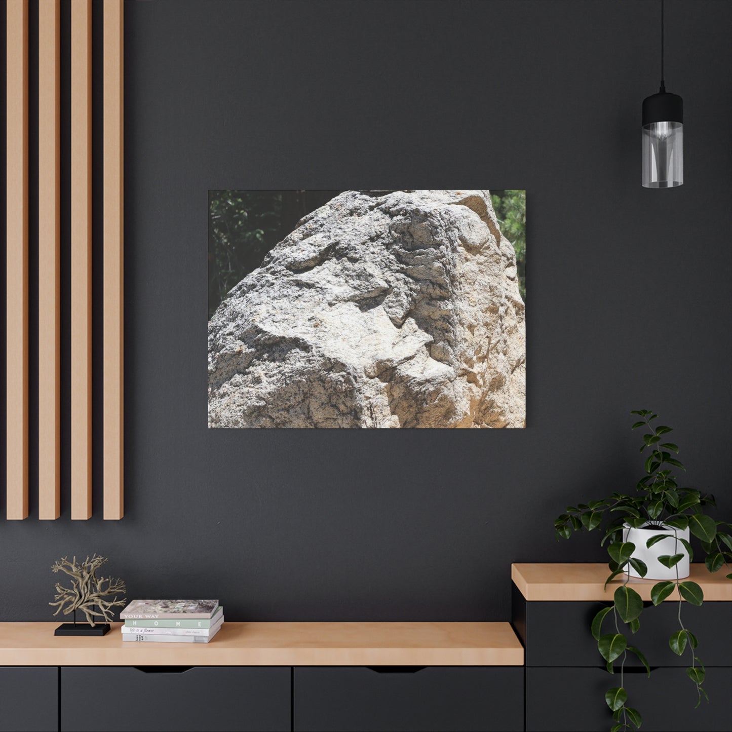 Stone of Solitude - Unique Frameless Canvas Wall Art