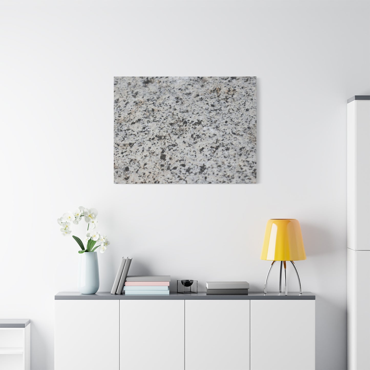 Speckled Silence - Unique Frameless Canvas Wall Art