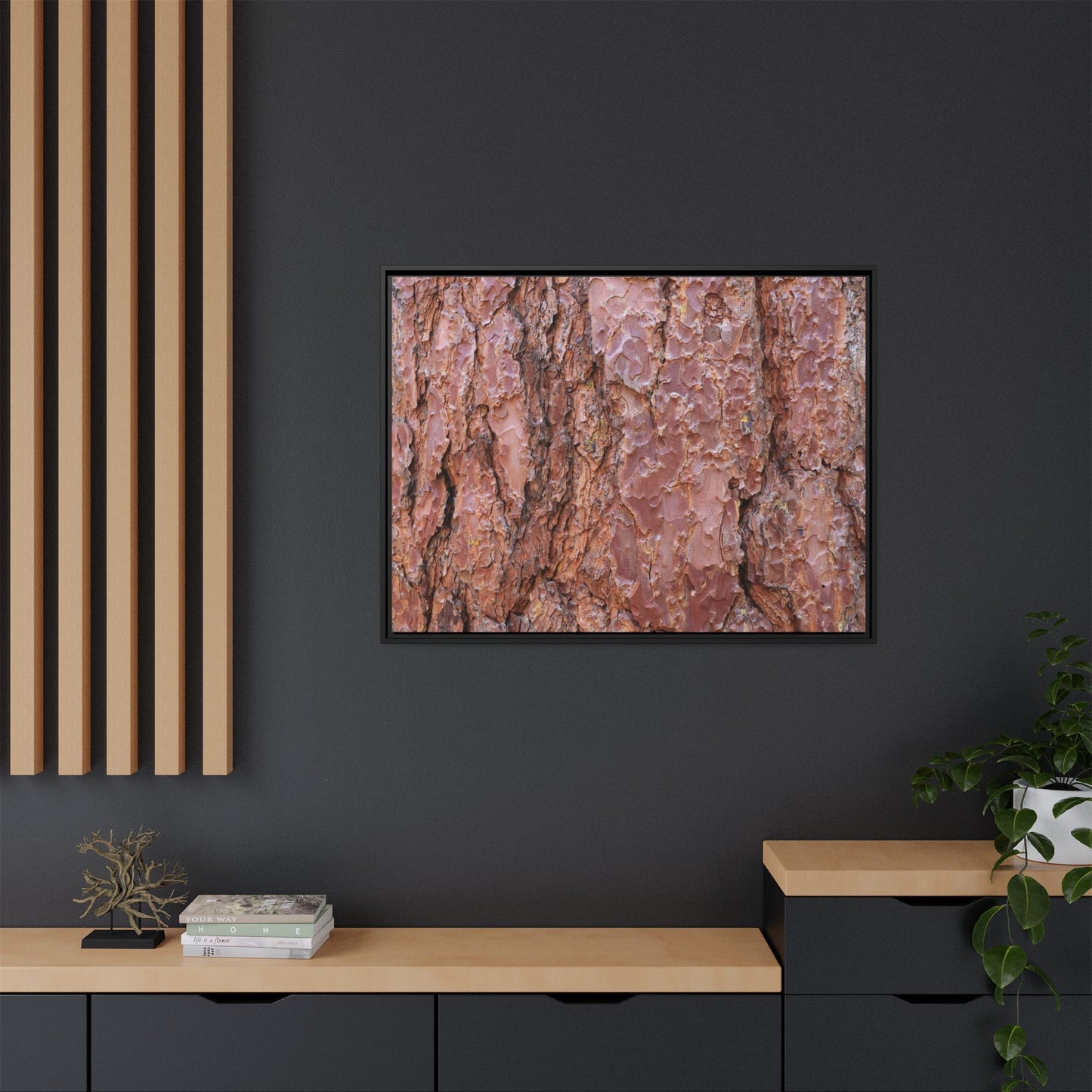 Russet Ridges - Unique Stretched Canvas Wall Art