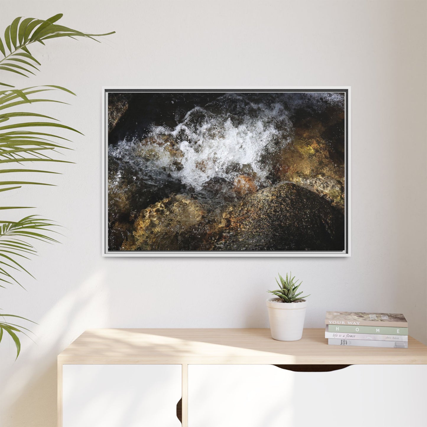 Cascading Momentum - Unique Stretched Canvas Wall Art